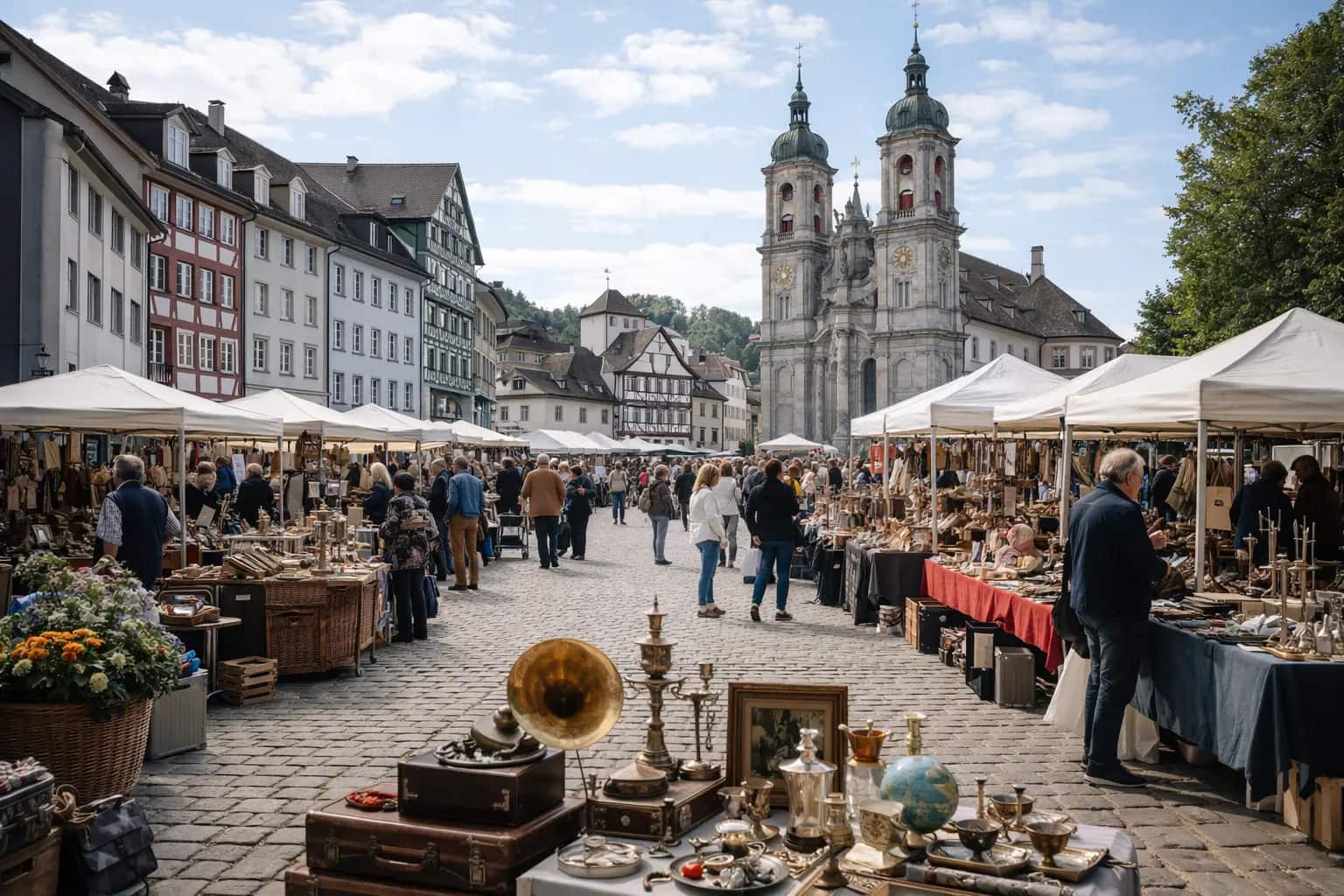Flohmarkt Gallusplatz, St. Gallen