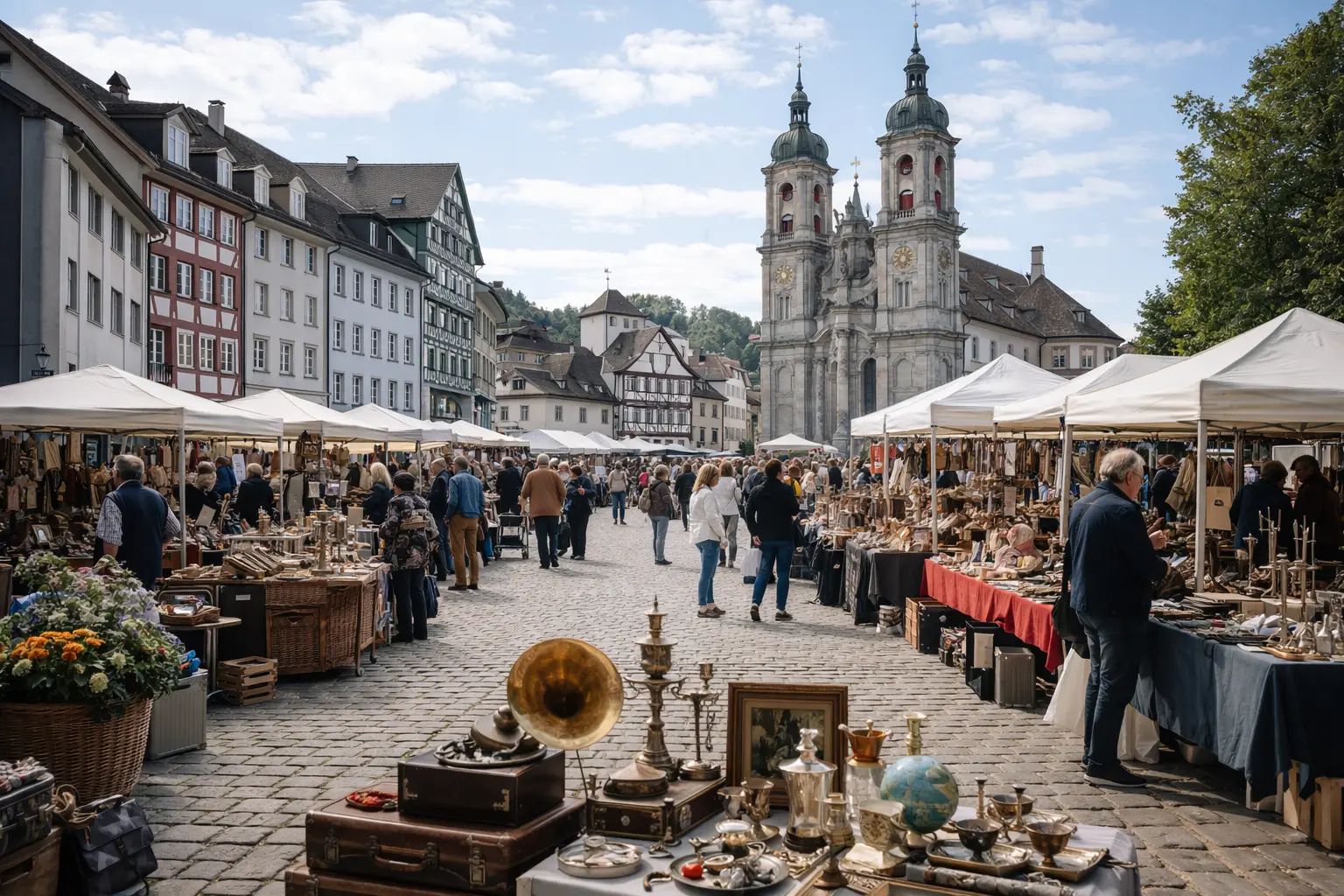 Flohmarkt Gallusplatz, St. Gallen