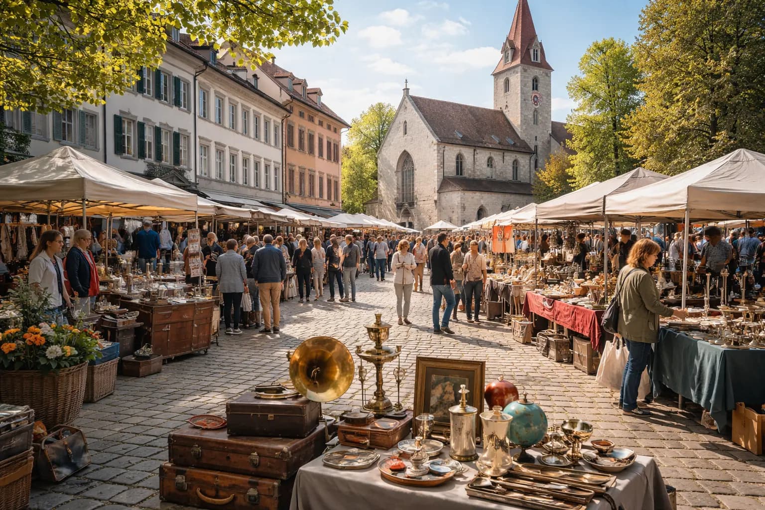 Flohmarkt St. Mangen-Quartier - Flohmarkt in St. Gallen