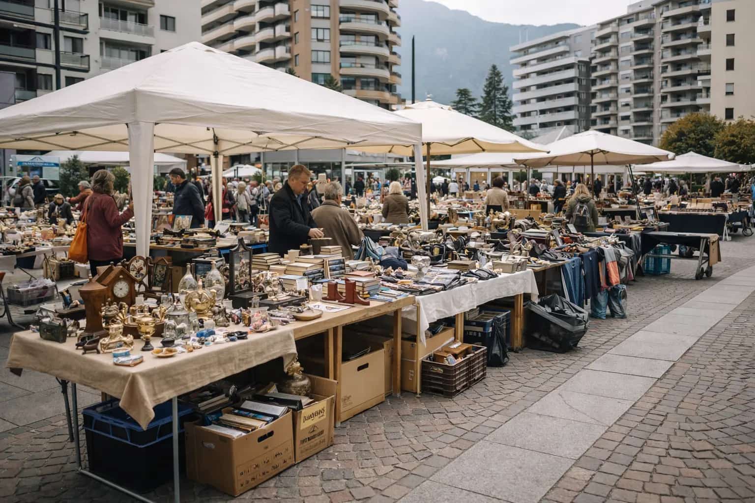Mercatino dell'usato Paradiso - Flea market in Lugano
