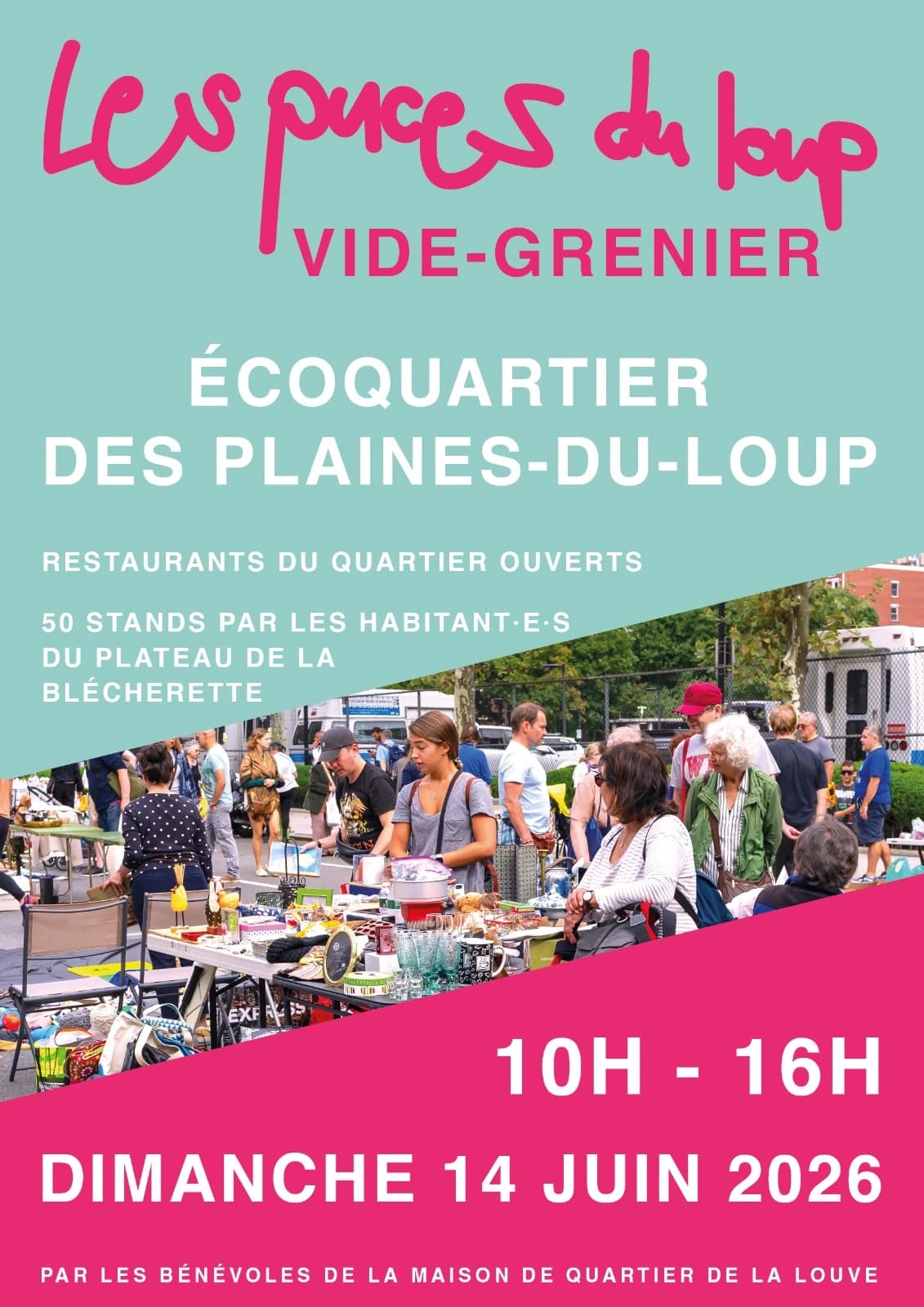 Les Puces du Loup, flea market in Lausanne