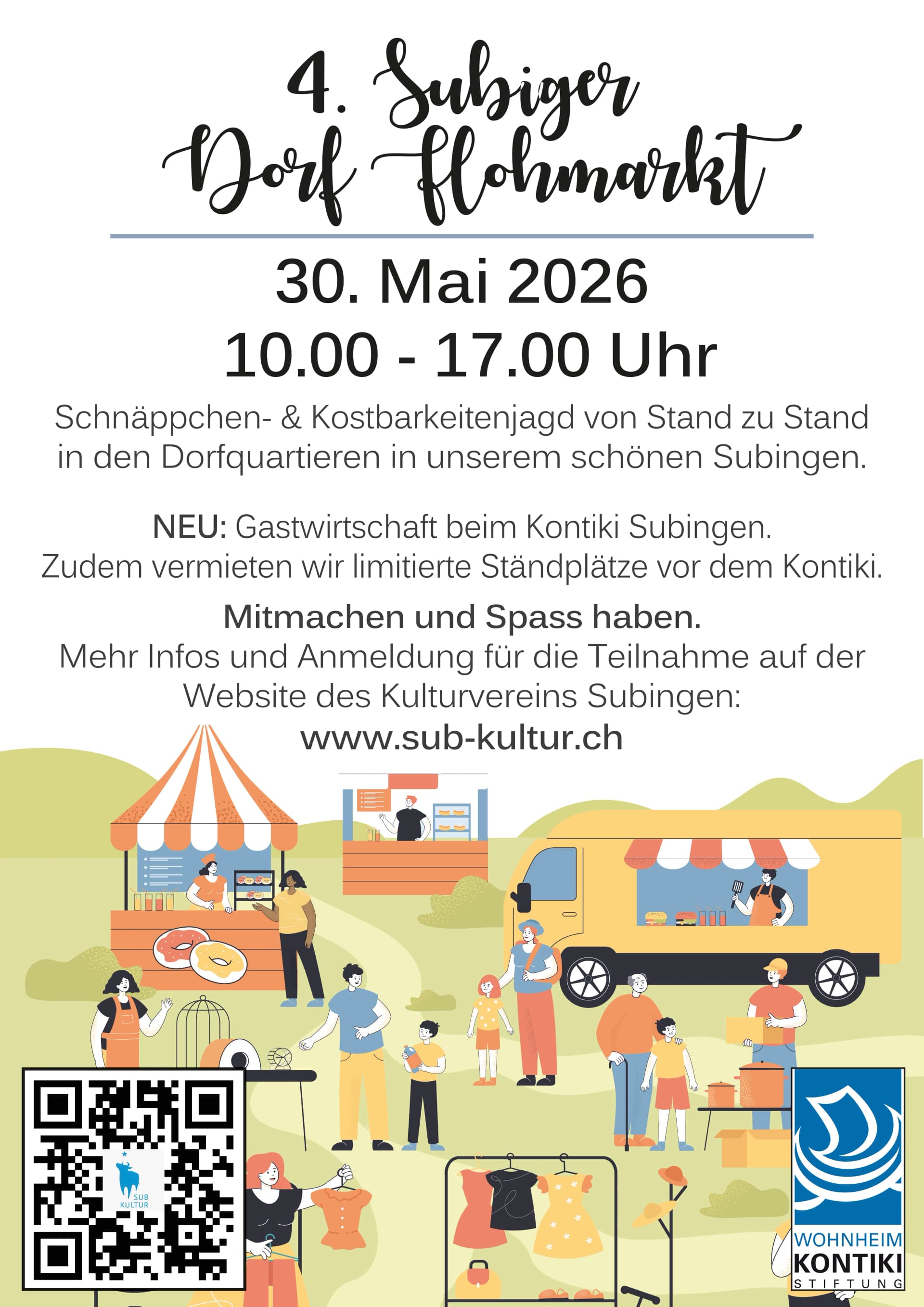 4. Subiger Dorf Flohmarkt, mercatino delle pulci a Bern